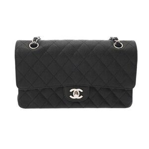 CHANEL Matrasse ChainShoulder 9.8" W flap Black/Noir 806000640676000